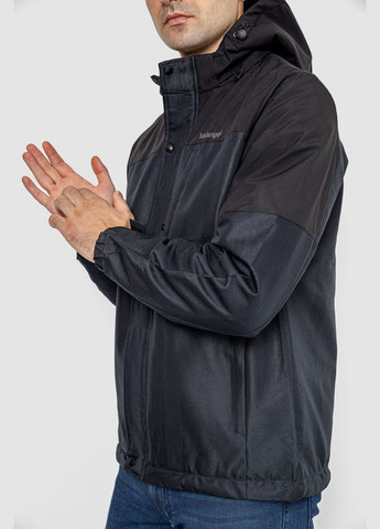 Темно-синяя демисезонная куртка мужская демисезонная с капюшоном Ager 214R61035