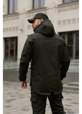 Чоловічий костюм Softshell хакі — утеплений, водовідштовхувальний комплект (куртка + штани) Intruder (367007684)