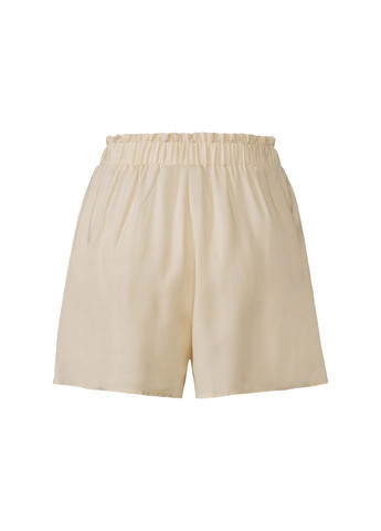 Шорти Бермуди з декоративною зав'язкою для жінки Lenzing EcoVero 418236 38(S) бежевий Esmara (322433864)