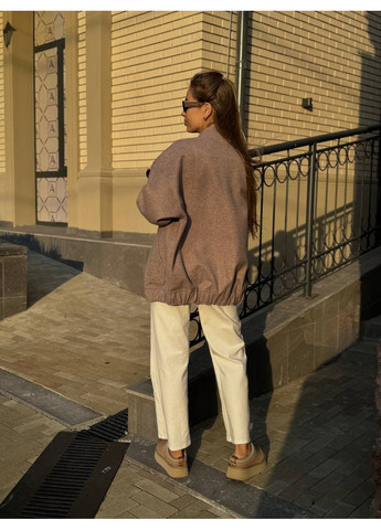 Жіночий бомбер oversize з кашеміру Україна на кнопках (358934363)