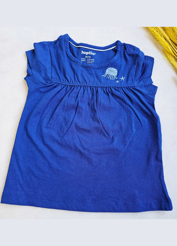 Голубая летняя набор детских футболок 3 шт для девочки Lupilu Футболка