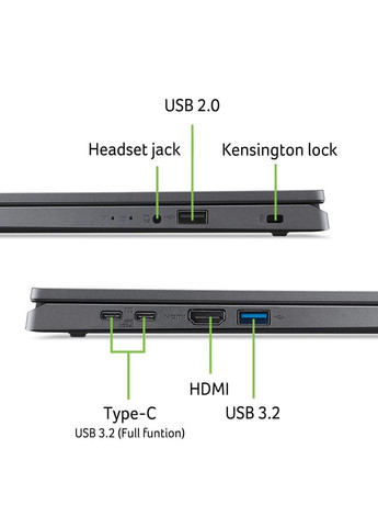 Ноутбук Extensa 15 EX215-24-R3B3 (NX.EJ5EU.002) Steel Gray Acer (370621325)