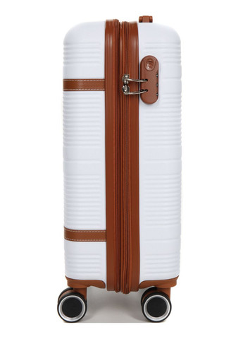 Валіза маленька S ABS-пластик Worldline 629 56×36×22см 38л Біла AIRTEX (297643527)