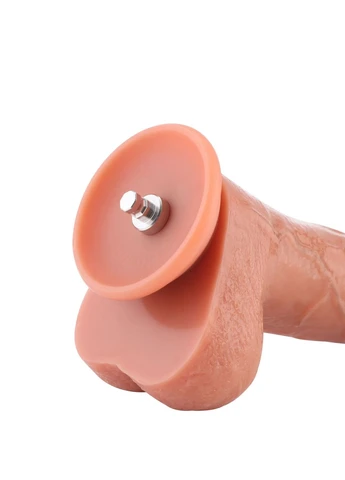 Фалоімітатор для секс-машин 8.25" Dual-density dildo with veins, система KlicLok Hismith (393949947)
