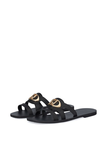 Жіночі Шльопанці SA5083P010222222 Чорний Шкіра Liu Jo (368527843)