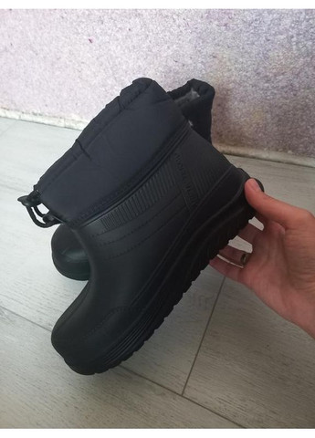 Черные сапоги водонепроницаемые теплые Gipanis