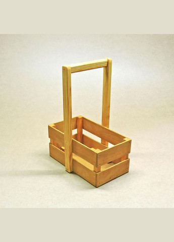 Подарочная корзинка из дерева Шелли 15х26 карри (ПДК-0022203) No Brand (328909767)