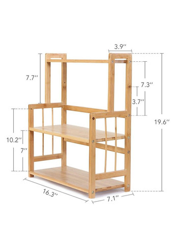 Полиця настільна з дерева Костанай ваніль (ПСТ-000602) No Brand (327845881)