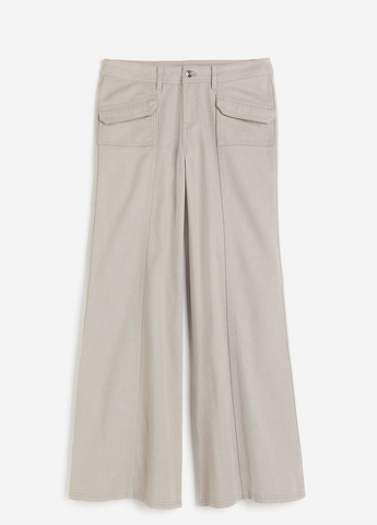 Светло-серые джинсовые демисезонные брюки H&M