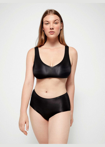 Чёрный бюстгальтер со съемными вкладышами без косточек xxl black (черный) (арт 10026t) Gisela