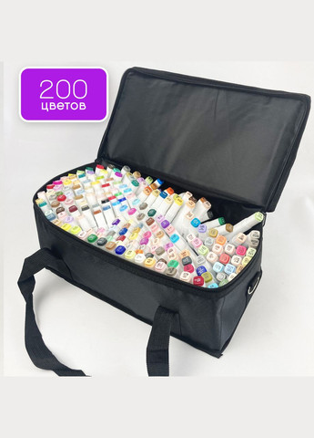 Набір двосторонніх маркерів Smooth для скетчинга на спиртовій основі 200 штук Різнокольорові Touch (316685409)