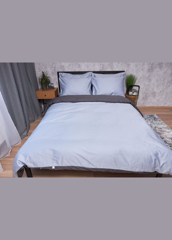 Комплект постельного белья Satin Premium полуторный евро 160х220 наволочки 4х50х70 (MS-820002881) Moon&Star skyline gray (288043899)