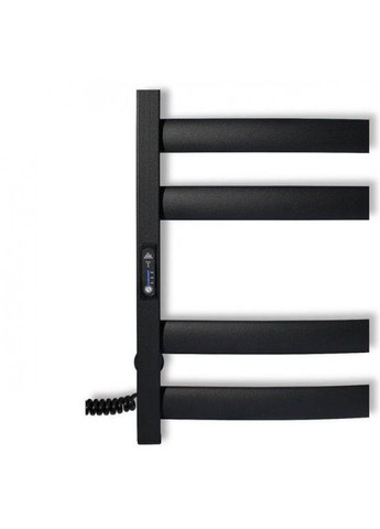 Електрична сушарка для рушників Зебра Атлант ЧКЧ8 500Х900 Е чорний, ліве під'єднання Laris (318681459)