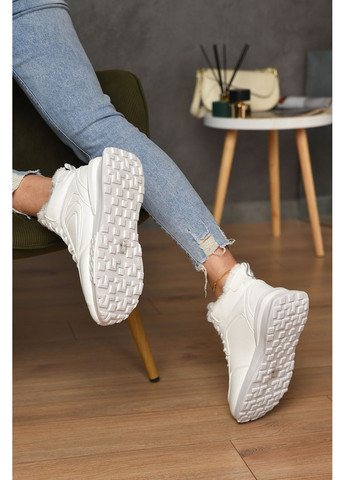 Кроссовки женские на меху белого цвета Let's Shop белые зима (347640566)