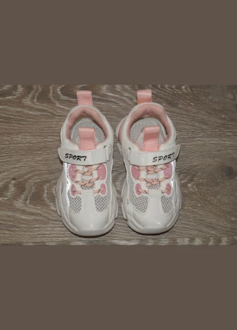 Білі літні кросівки дитячі літні відкриті білі Lilin Shoes