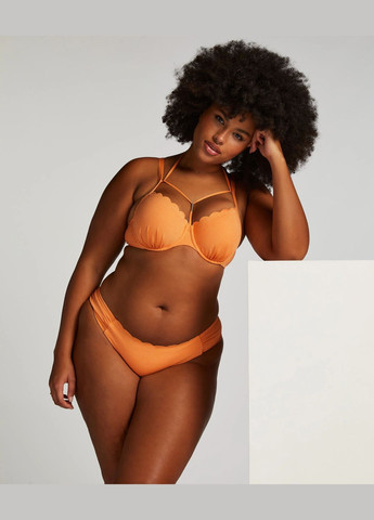 Оранжевые купальные трусики однотонные Hunkemoller