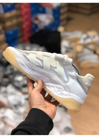 Бежеві Осінні кросівки чоловічі adidas niteball white gum адідас найтбол No Brand