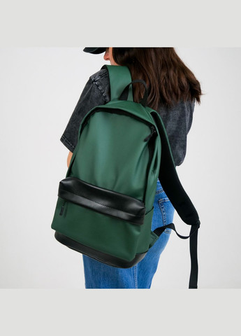 Универсальный рюкзак в удобном размере в экокожи, цвет зеленый ToBeYou City (293247108)