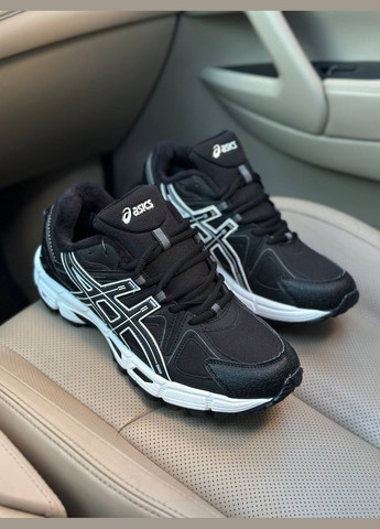 Черные зимние кроссовки зимние мужские asics gel-kahana 8 winter termo black white gore-tex | асикс гель-кахана 8 черные белые термо No Brand