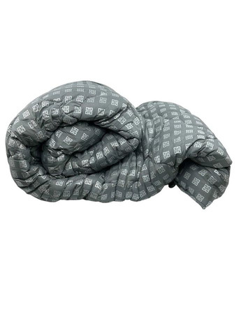 Ковдра напівторна закрита Квадрат 20386 150х210 см сіра Arda (335584876)