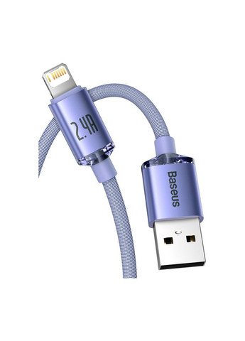 Дата кабеля USB 2.0 AM to Lightning 2.0m 2.4A фиолетовый (m494664) Baseus USB 2.0 AM to Lightning 2.0m 2.4A purple (367063399)