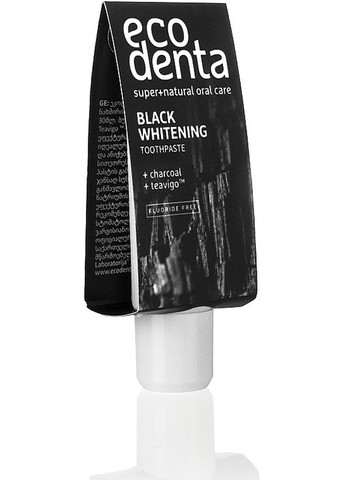 Зубна паста "Відбілююча з чорним вугіллям" (міні) 10ml (1339725-7623302) Ecodenta (368607594)