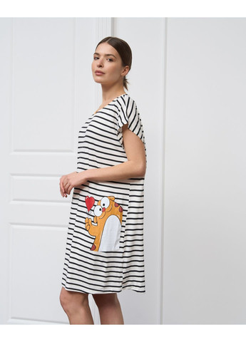 Жіноча туніка вільного крою в смужку Nicoletta (349444332)