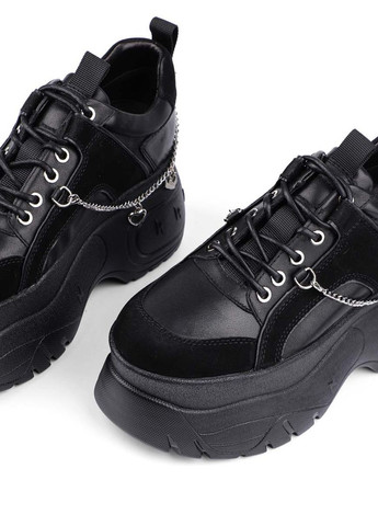 Чорні всесезонні жіночі кросівки jr901-51 чорний шкіра MIRATON