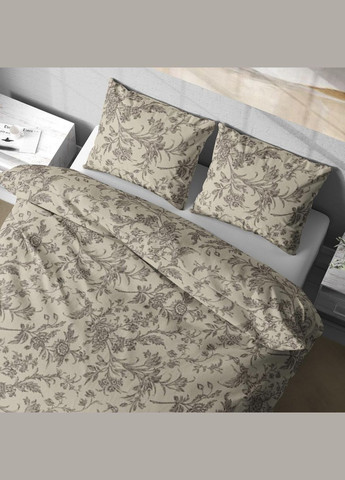 Постільна білизна " ", Полісатин, Бежево-Юїлий, Семейний P-0166 Lelit (308071814)