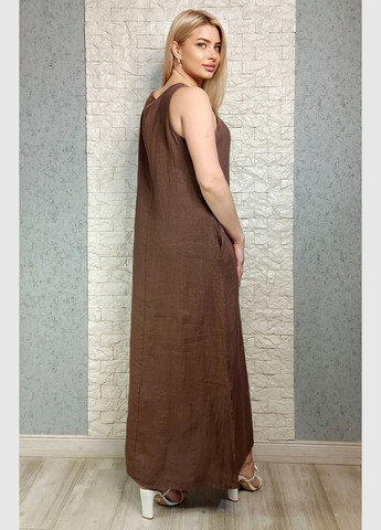 Коричневое повседневный, кэжуал платье а-силуэт di classe однотонное