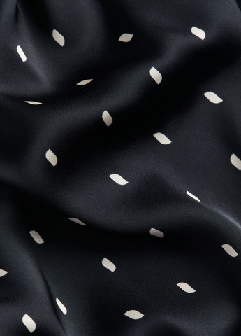 Черное праздничный платье H&M в горошек