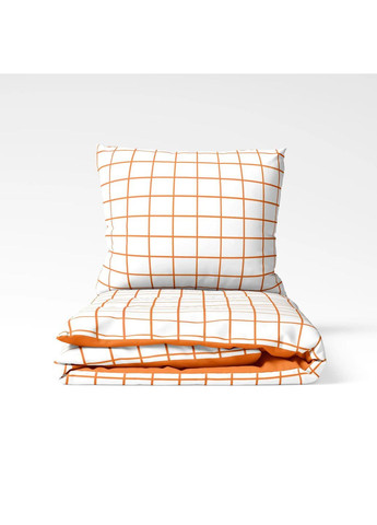 Двуспальный комплект постельного белья с наволочками 70*70 см, 115 гр/м2 TERRACOTTA Check Оранжевый (15490180215) ТЕП (364100229)