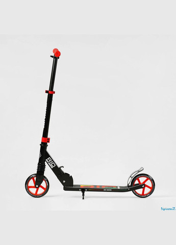 Двоколісний самокат R — 88505 складаний із заднім ножним гальмом чорний Best Scooter (335053065)