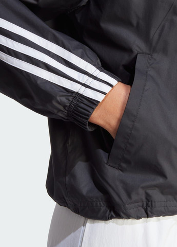 Чорна демісезонна вітровка future icons 3-stripes adidas