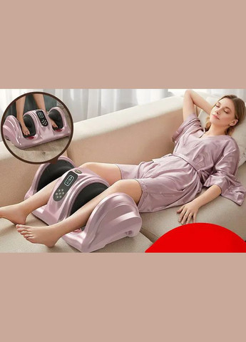 Массажер для ног (роликовый, компрессионный массаж, вибрация, прогрев) АМ-04 Розовый BenBo (361268397)