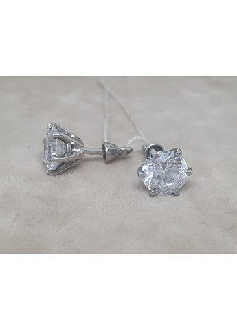 Серебряные пуссеты с фианитами. 520239С Tango (371813289)