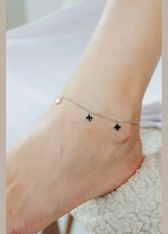 Браслет срібний на ногу в стилі Ван Кліфф 550334нч, розмір No Brand (317577507)