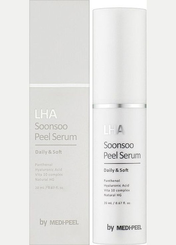 Гіпоалергенна сироватка пілінг з ліпогідроксикислота 20 мл Medi Peel LHA Soonsoo Peel Serum Medi-Peel (337138903)