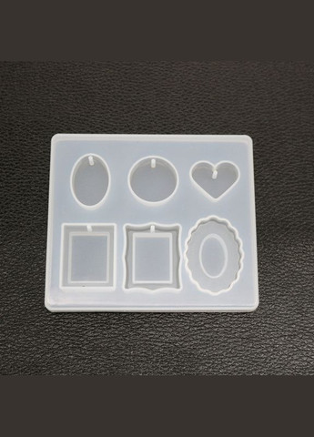 Силиконовая форма Молд кулоны овал круг сердце картина прямоугольника какарда 90 мм x 78 мм Finding (328943026)