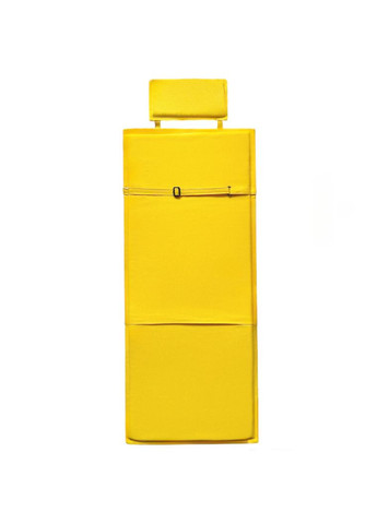 Матрас для лежака, садового стула 100х45х2 см желтый с подголовником. No Brand (325482303)