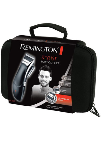 Машинка для стрижки Stylist, сеть+акум., насадок8, кейс,ножницы, расческа в компл, керамич.напыленка, черный Remington (316391568)