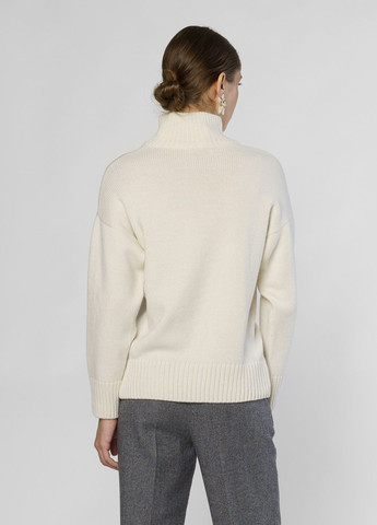 Білий зимовий светр жіночий білий Arber T-neck WAmb1 WTR-149