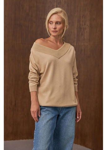 Розовый джемпер 2896 розовый беж Triko Bakh