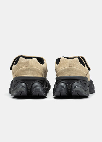 Бежевые демисезонные кроссовки мужские new balance 8040 beige black | нью баланс 8040 бежевые No Brand