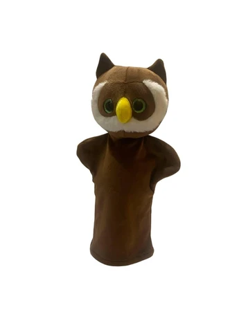 Мягкая игрушка перчатка сова коричневая 33 см М170/1 No Brand (386871077)