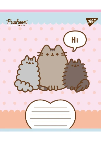 Набір зошитів шкільних А5/12 клітинка Pusheen Weekend 25 шт (767607) Yes (387579335)