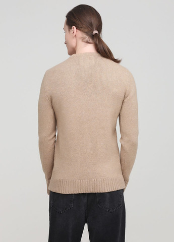 Светло-коричневый демисезонный свитер мужской - свитер af8105m Abercrombie & Fitch