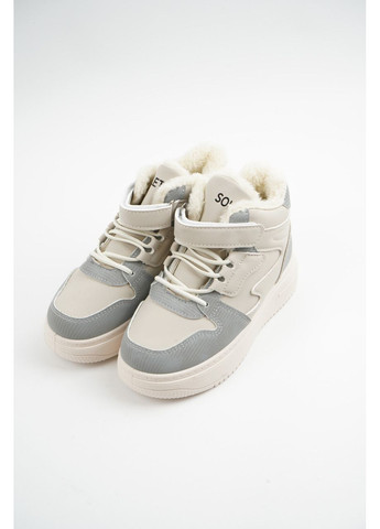 Бежеві зимові кеди для дівчинки бежеві високі (b10) 31 SOLLETA