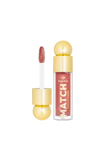 Блеск для губ Bogenia Match Lipgloss Sparkle с шиммером стойкий (BG712), 07 Терракотовый No Brand (394524845)