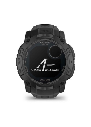 Смарт-годинник Instinct 3 50mm Tactical Solar Black with Charcoal Silicone Band (010-02935-90) Garmin (366831980)